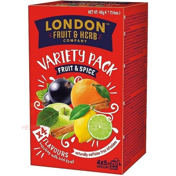 Obrázok pre London Fruit & Herb Selecție de ceaiuri de fructe și condimente (20buc)