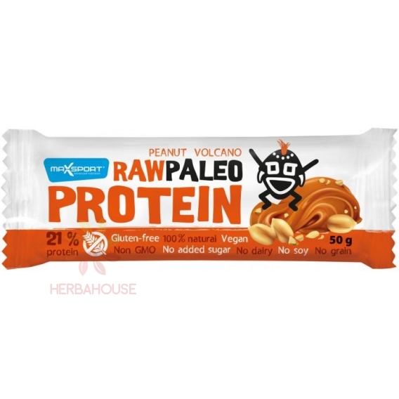 Obrázok pre Max Sport Paleo Raw Protein baton unt de arahide și sare vulcanică (50g)