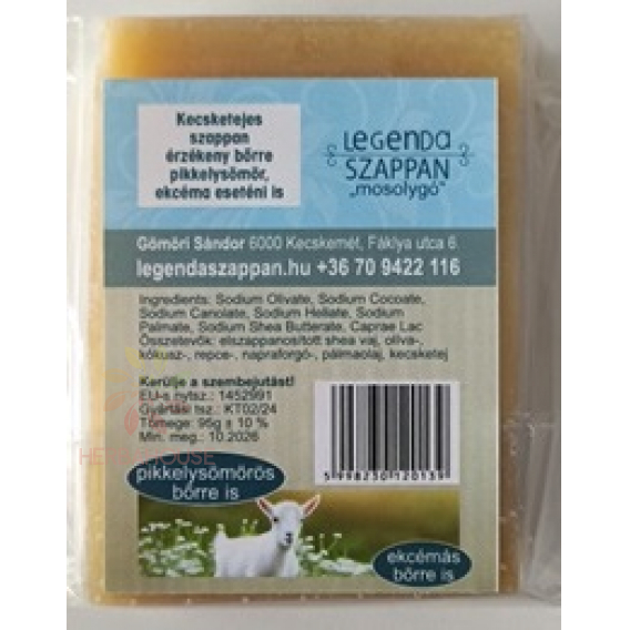 Obrázok pre Legenda Săpun natural cu lapte de capră și unt de shea pentru piele sensibilă și uscată (95g)