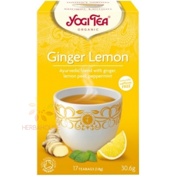 Obrázok pre Yogi Tea® Bio Ceai ayurvedic de ghimbir și lămâie (17buc)