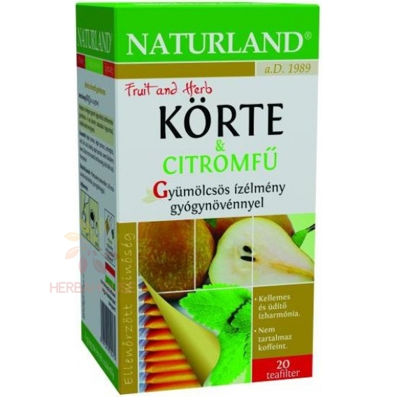 Obrázok pre Naturland Ceai porționat de pere și lemongrass (20buc)