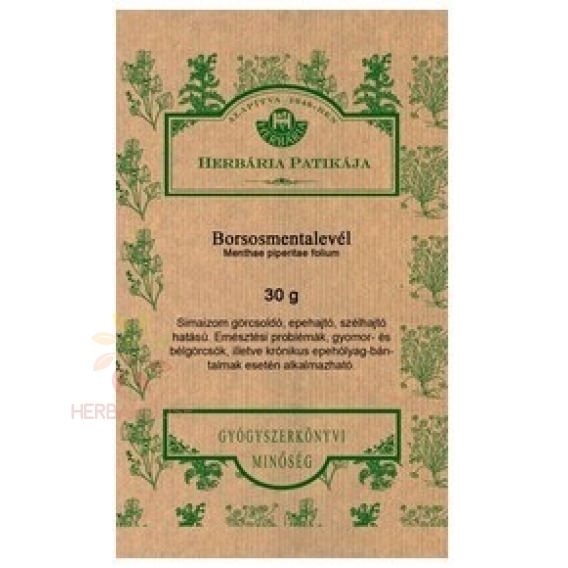 Obrázok pre Herbária Ceai din frunze de mentă (30g)