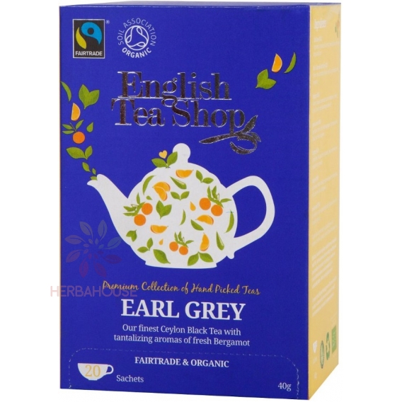 Obrázok pre English Tea Shop Bio Ceai negru Earl Grey cu bergamot (20buc)