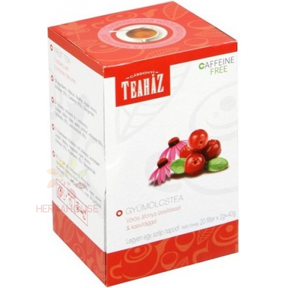 Obrázok pre Gárdonyi Teaház Ceai de fructe cu afine și echinacea (20buc)