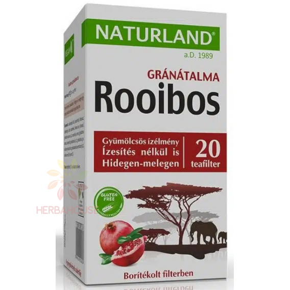 Obrázok pre Naturland Ceai Rooibos și rodie porționat (20buc)