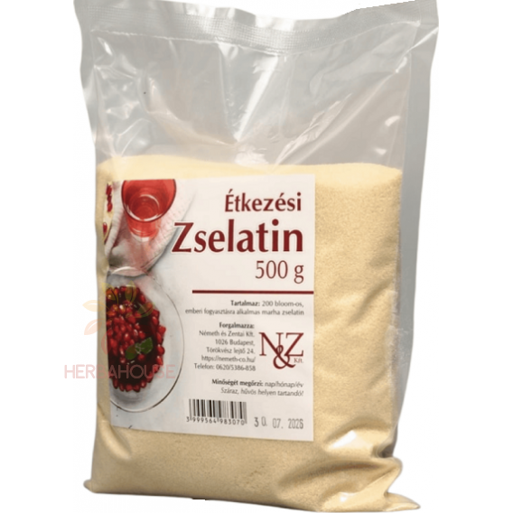 Obrázok pre N&Z Gelatină de carne de vită transparentă de calitate alimentară 200 bloom (500g)