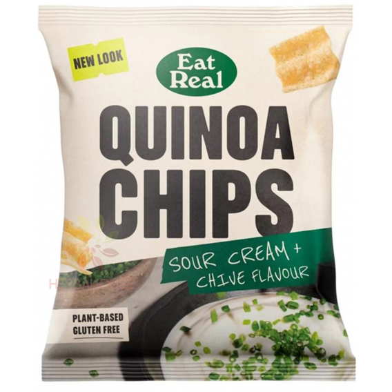 Obrázok pre EatReal Quinoa Chipsuri cu aromă - smântână și arpagic (40g)