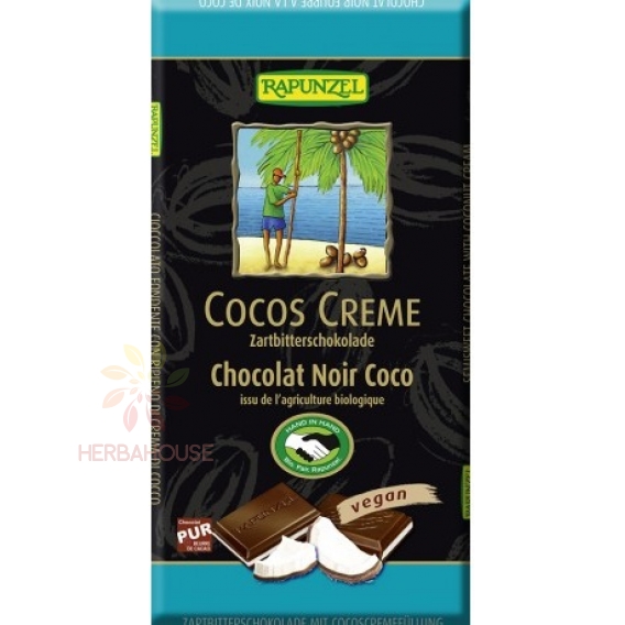 Obrázok pre Rapunzel Ciocolată cu lapte Bio Horko cu umplutură de nucă de cocos fără lactoză (100g)