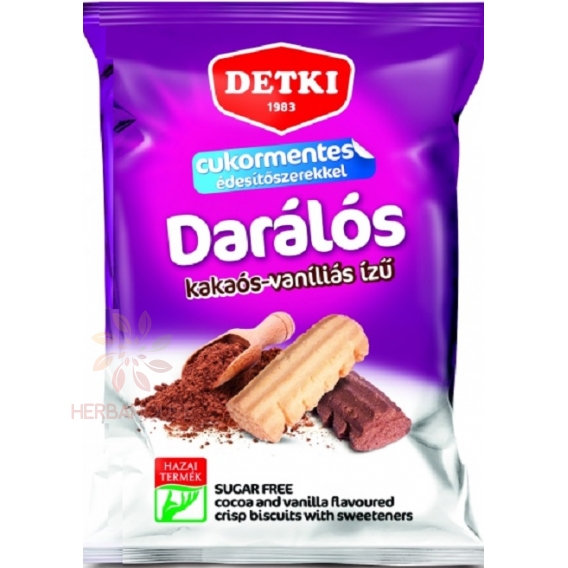 Obrázok pre Detki Biscuiți fără zahăr cu vanilie și cacao (180g)