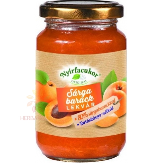 Obrázok pre Nyírfacukor Dulceată de caise fără zahăr cu xilitol (230g)