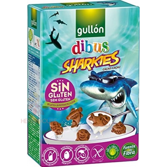 Obrázok pre Gullón Sharkies Biscuiți cu cacao fără gluten (250g)