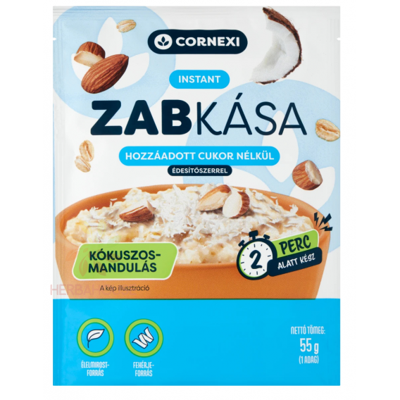 Obrázok pre Cornexi Terci de ovăz cu migdale și cocos cu semințe de chia fără zahăr și îndulcitor (55g)