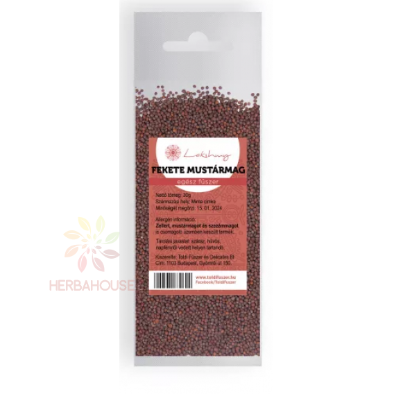 Obrázok pre Lakshmy Seminte de mustar negru intregi (30g)