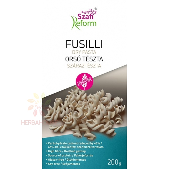 Obrázok pre Szafi Reform Paste cu ou fără gluten fusili (200g)