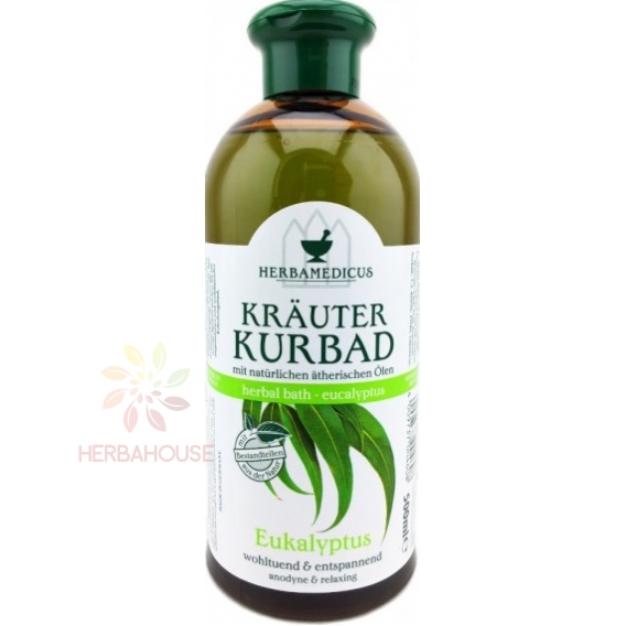 Obrázok pre Herbamedicus Baie de plante cu ulei de eucalipt (500ml)