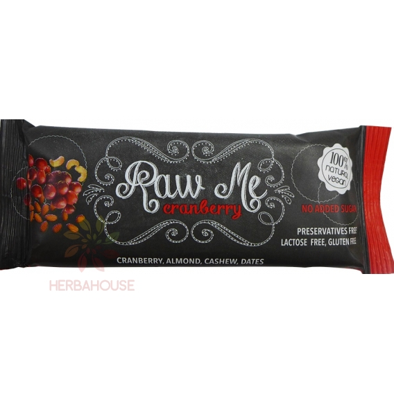 Obrázok pre Raw Me Baton de fructe cu aromă de merișor (45g)