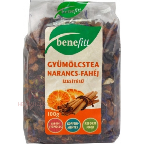 Obrázok pre Benefitt Ceai vrac din fructe cu aromă de portocale și scorțișoară (100g)