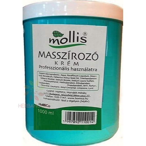 Obrázok pre Mollis Cremă de masaj pentru uz profesional (1000ml)