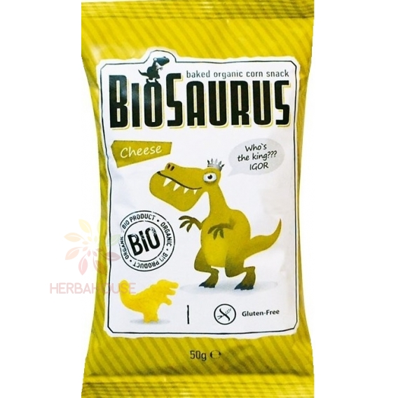 Obrázok pre McLloyd´s Biosaurus Gustare de porumb fără gluten cu aromă de brânză (50g)