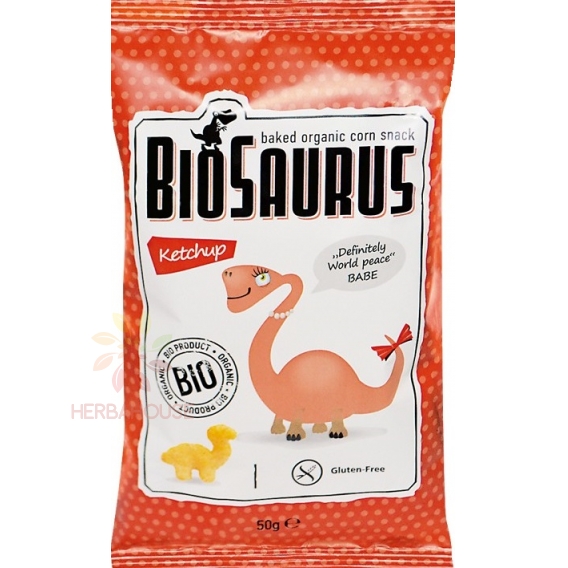 Obrázok pre McLloyd´s Biosaurus Gustare de porumb fără gluten cu aromă de ketchup (50g)