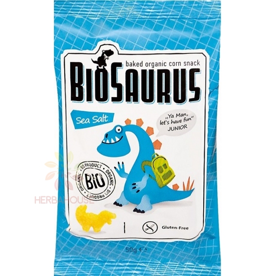 Obrázok pre McLloyd´s Biosaurus Gustare de porumb fără gluten cu sare de mare (50g)