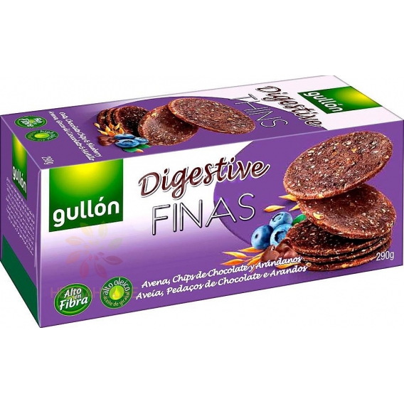 Obrázok pre Gullón Digestive Biscuiți cu cacao cu bucăți de ciocolată și afine (270g)