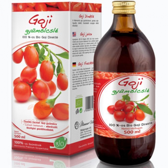 Obrázok pre Mannavita Bio 100% Goji suc (500ml)
