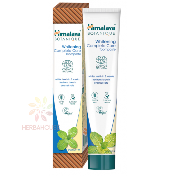 Obrázok pre Himalaya Botanique Whitening Pastă de dinți albitoare cu mentă pentru îngrijire completă (75ml)