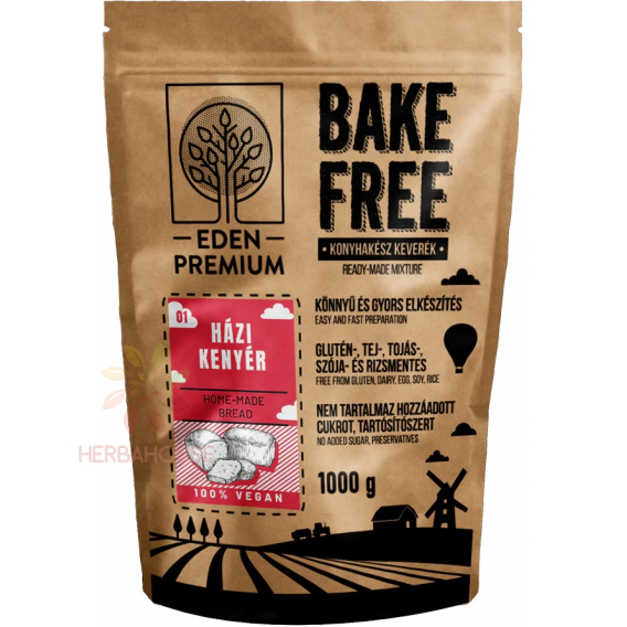 Obrázok pre Éden Prémium Amestec de făină fără gluten pentru prepararea pâinii de casă (1000g)