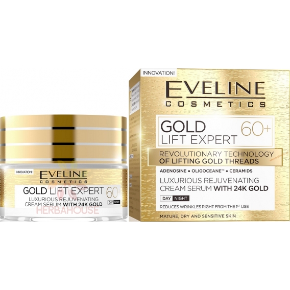 Obrázok pre Eveline Gold Expert Cremă luxoasă de zi și noapte 60+ (50ml)