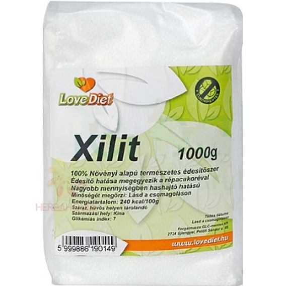 Obrázok pre LoveDiet Xilitol îndulcitor natural din zahăr de mesteacăn (1000g)