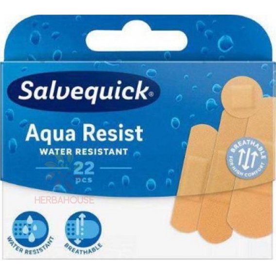 Obrázok pre Salvequick Aqua Resist plasturi (22buc)