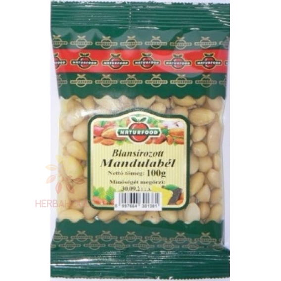 Obrázok pre Naturfood Migdale întregi albite (100g)