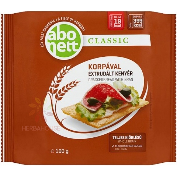 Obrázok pre Abonett  Pâine extrudată cu tărâțe de grâu (100g)