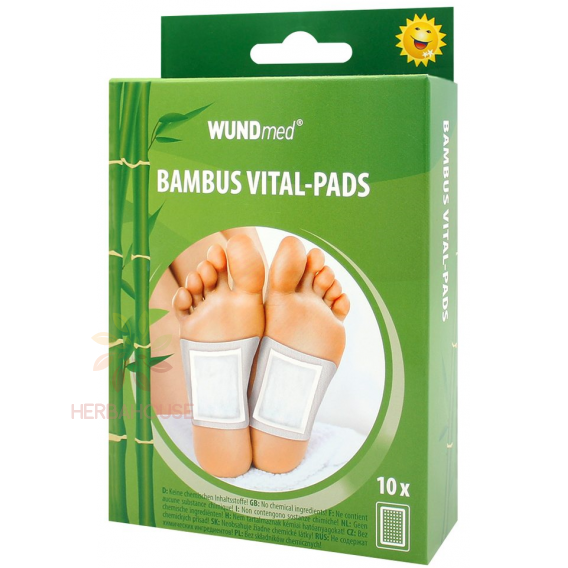 Obrázok pre WUNDmed® Vital-Pads Plasturi pentru picioare din bambus (10buc)