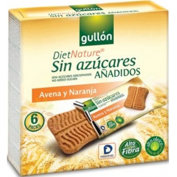 Obrázok pre Gullón Biscuiți fără zahăr cu ovăz și aromă de portocale (144g)
