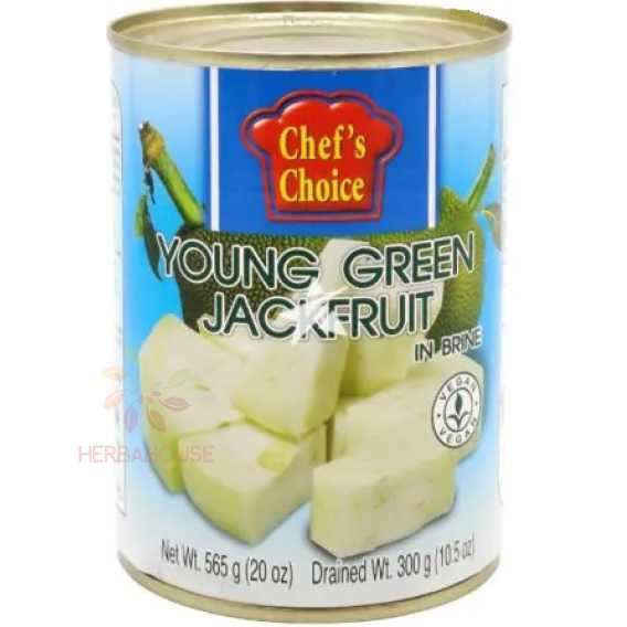 Obrázok pre Chef's Choice Young verde Jackfruit în saramură - bucăți (565g)