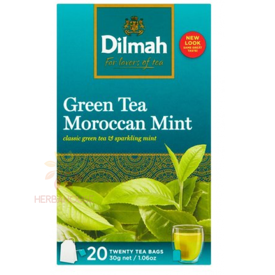 Obrázok pre Dilmah Moroccan Mint Ceai verde portionat cu menta (20buc)