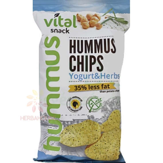 Obrázok pre Golden Snack Hummus Chipsuri cu aromă de iaurt și ierburi (65g)