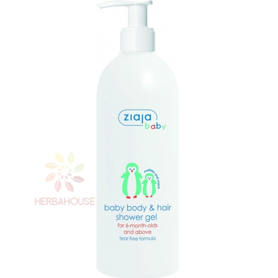 Obrázok pre Ziaja Gel de duș hipoalergenic Baby & Kids pentru corp și păr de la 6 luni (400ml)