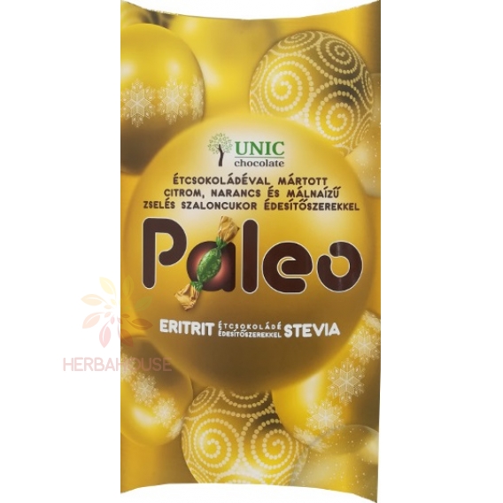 Obrázok pre Unic Želé salónky s citrónovou, pomarančovou a malinovou príchuťou, máčané v horkej čokoláde so sladidlom (220g)