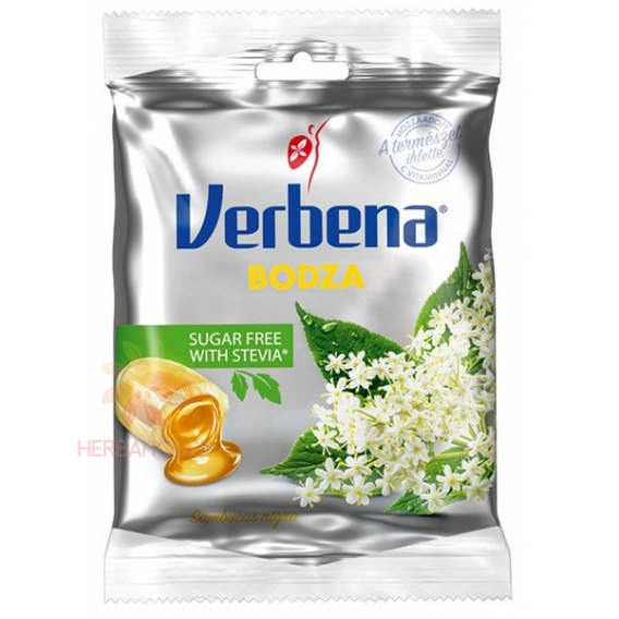 Obrázok pre Verbena Bomboane tari umplute Soc + Vitamina C fara zahar cu indulcitori (60g)