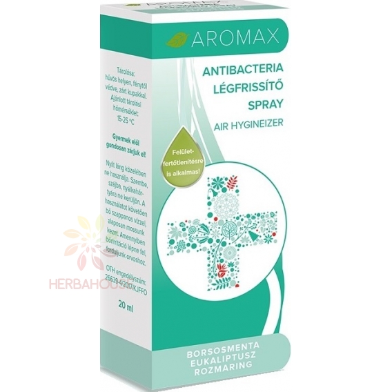 Obrázok pre Aromax Antibacteria Spray de odorizant Mentă, Eucalipt, Rozmarin (20ml)