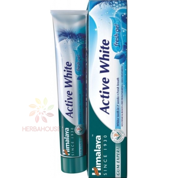 Obrázok pre Himalaya Active White Pastă de dinți gel proaspăt (75ml)