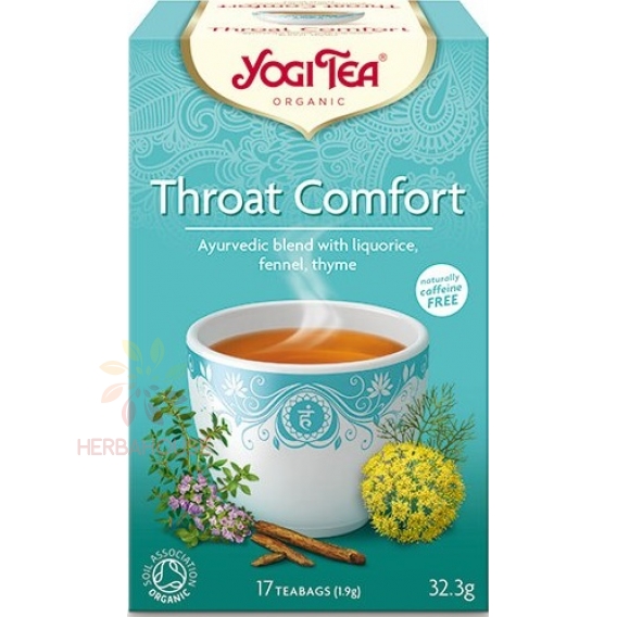 Obrázok pre Yogi Tea® Bio Throat comfort Ceai ayurvedic pentru gat (17buc)