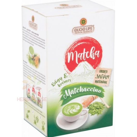 Obrázok pre Oligo Life Matchaccino Specialitate ceai matcha cu aromă de vanilie (108g)