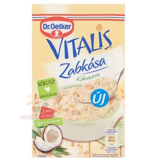 Obrázok pre Dr. Oetker Vitalis Nucă de cocos din terci de ovăz (56g)