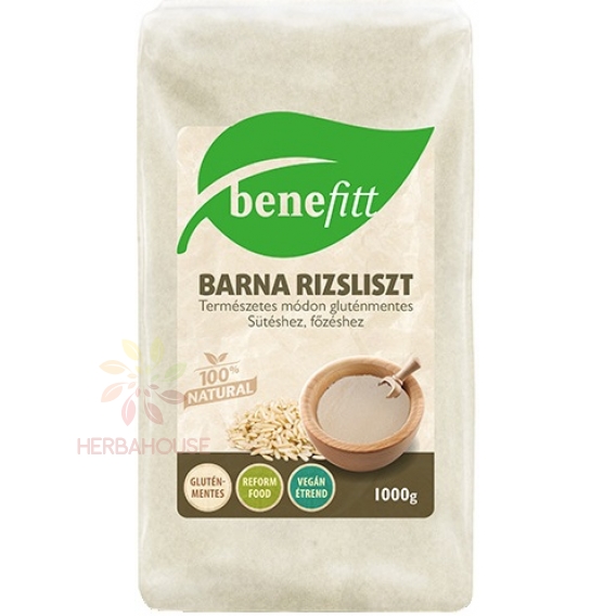 Obrázok pre Benefitt Făină de orez brun fără gluten (1000g)