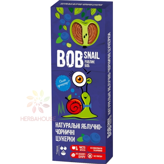 Obrázok pre Eco Snack Bob Snail Rolls Felii de fructe mere, afine (30g) 