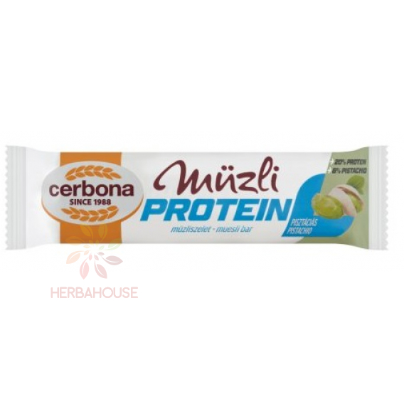 Obrázok pre Cerbona Baton de muesli cu proteine ​​- fistic (35g)